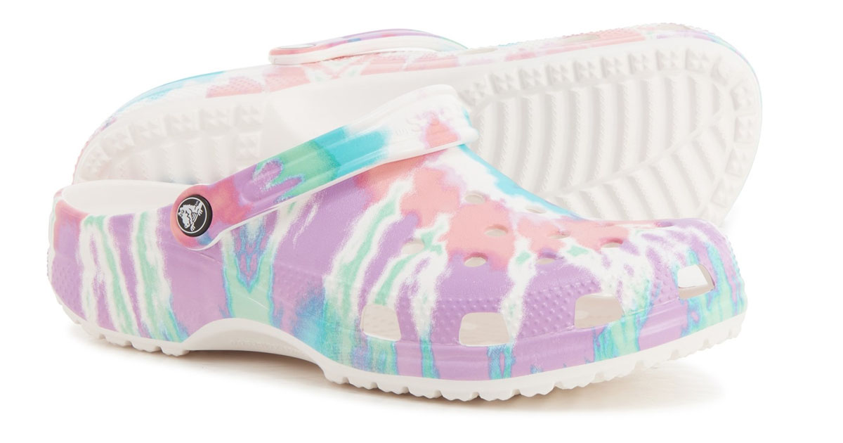 Crocs Classic Tie Dye Graphic Clogs