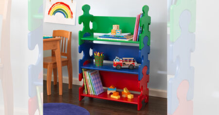 KIDKRAFT PRIMARY PUZZLE BOOKSHELF