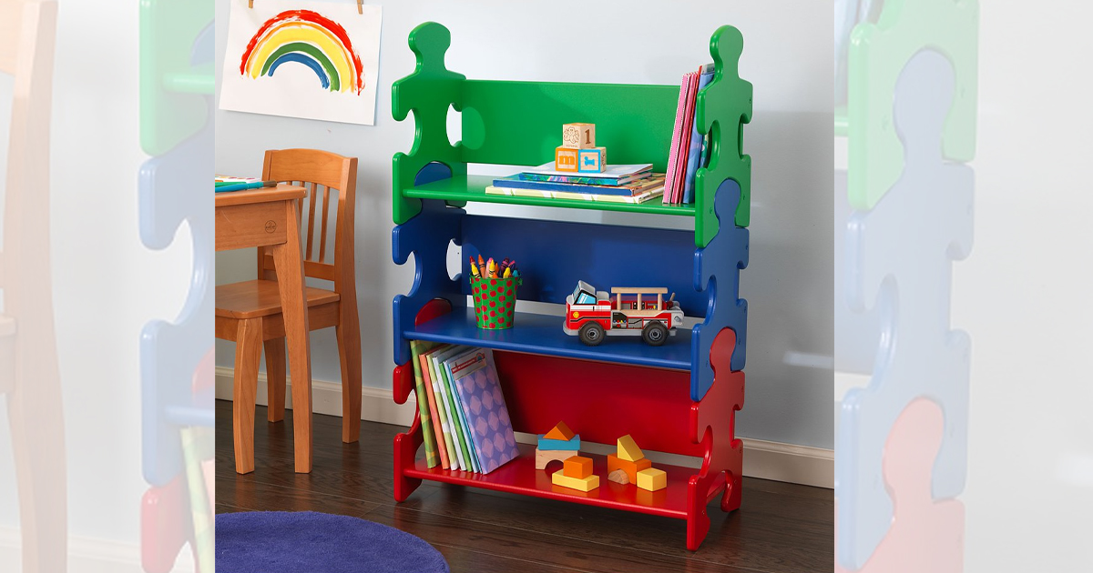 KIDKRAFT PRIMARY PUZZLE BOOKSHELF