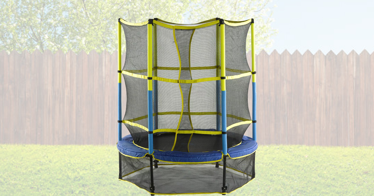 Kid Friendly Trampoline Set