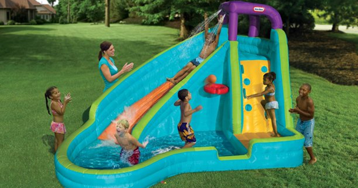 Little Tikes Slam n Curve Inflatable Water Slide