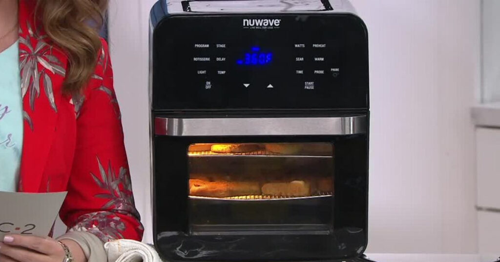 NuWave Brio qt Digital Air Fryer with Rotisserie Kit