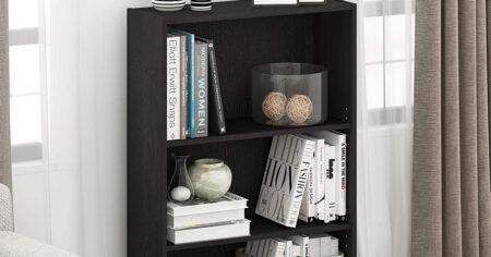 Simple Home Tier Adjustable Shelf Bookcase
