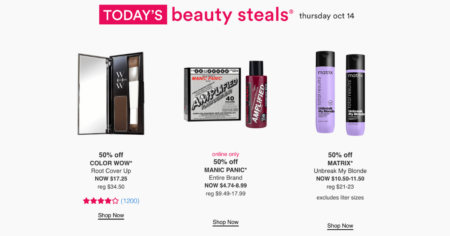 ulta hair event matrix