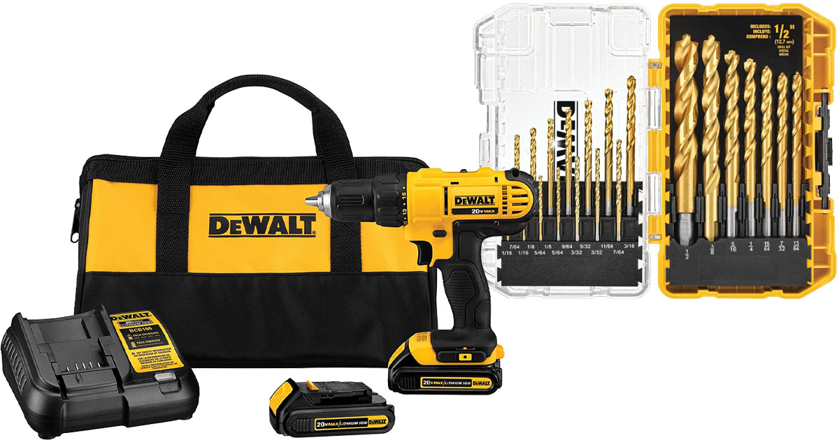 DEWALT V Max Cordless Drill Driver Kit Compact