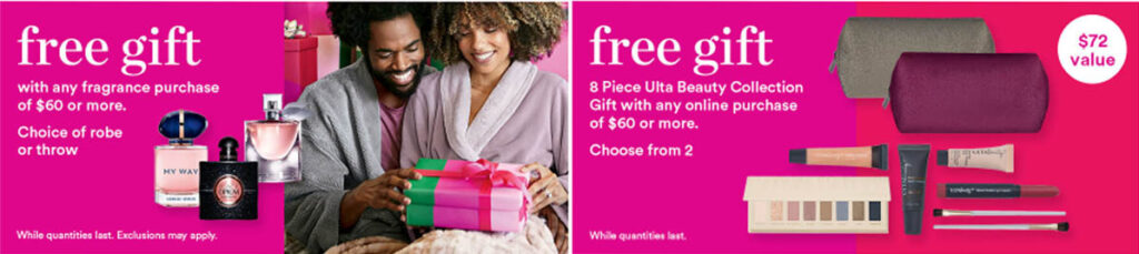 FREE GIFTS ULTA