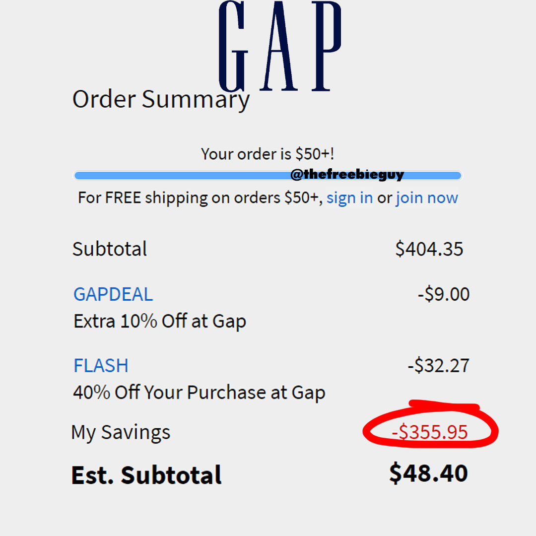 Gap Flash Sale