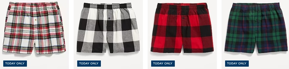 Mens Flannel Boxer Shorts