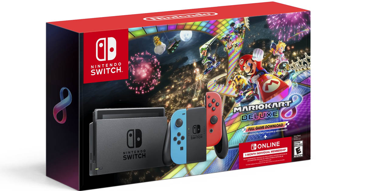 NINTENDO SWITCH BUNDLE MARIO KART DELUXE