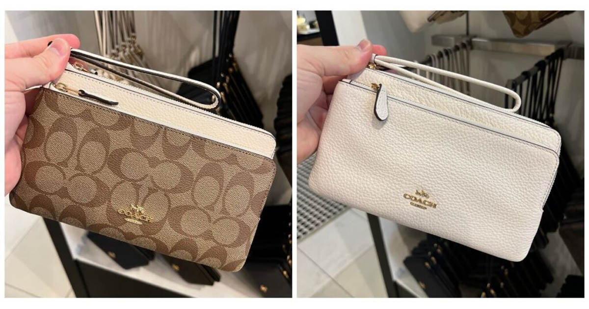 coach double zip