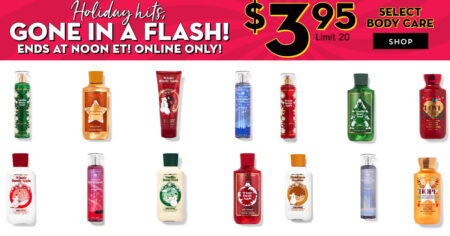 BATH BODY WORKS FLASH SALE