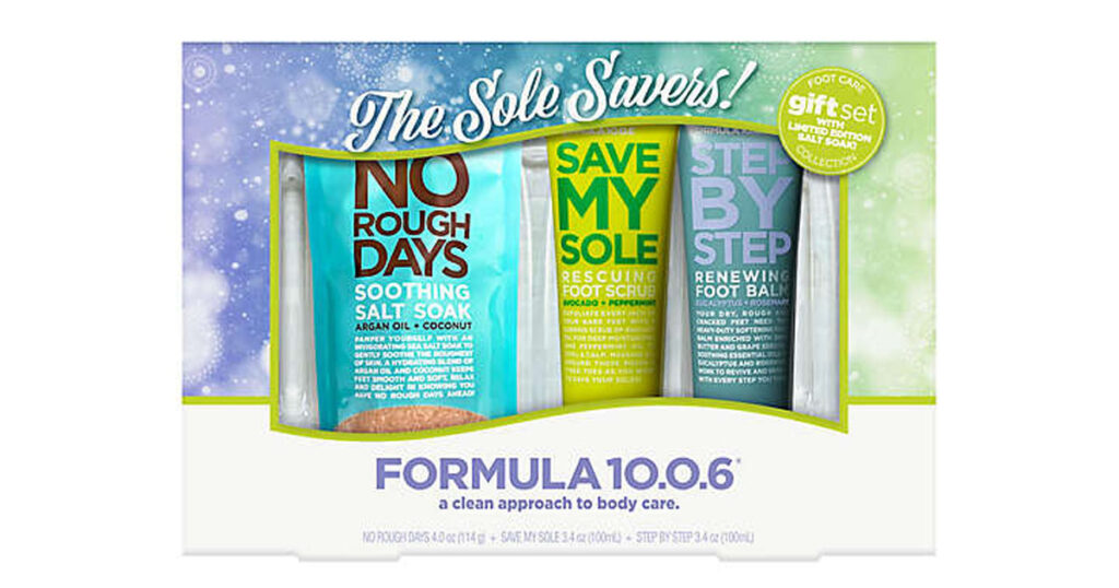 Formula ® Piece The Sole Savers Foot Care Gift Set with Limited Edition Salt Soak