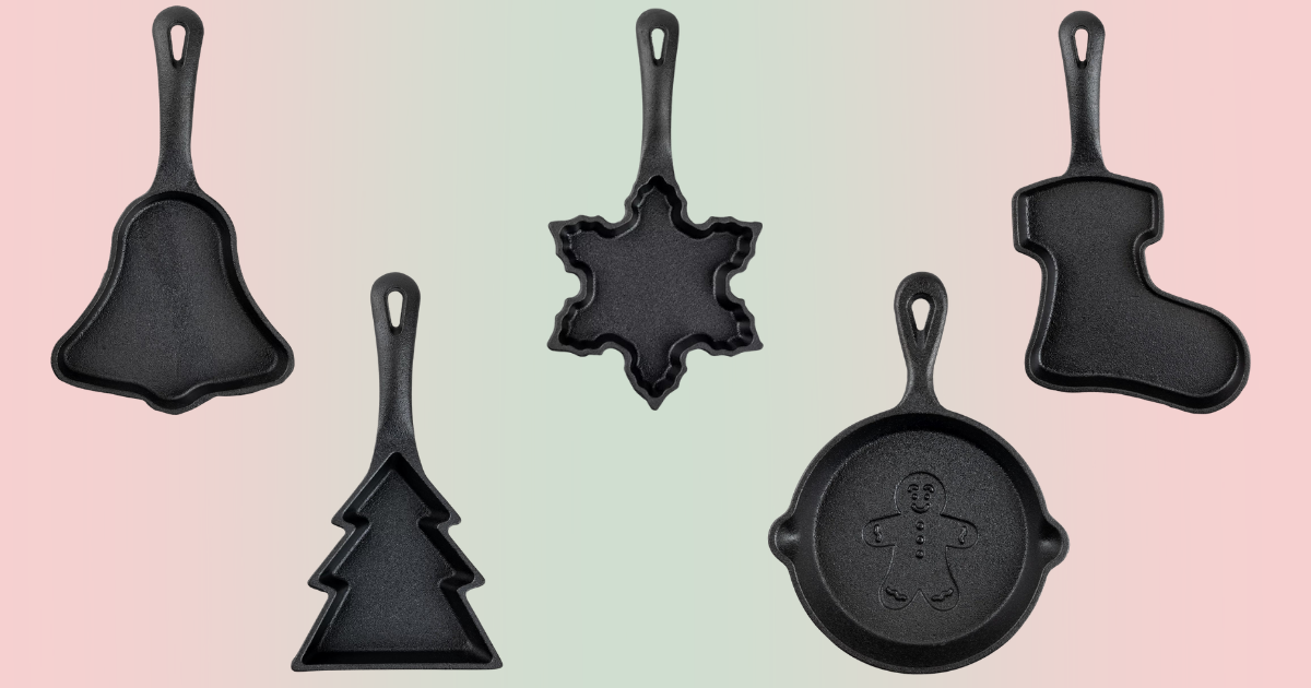 mini cast iron holiday skillets