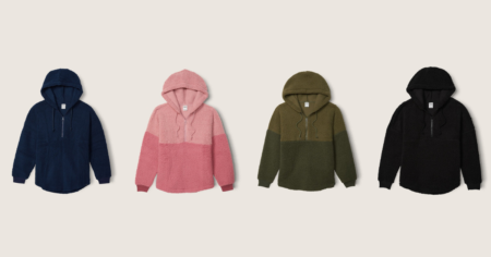 sherpa hoodies pinl