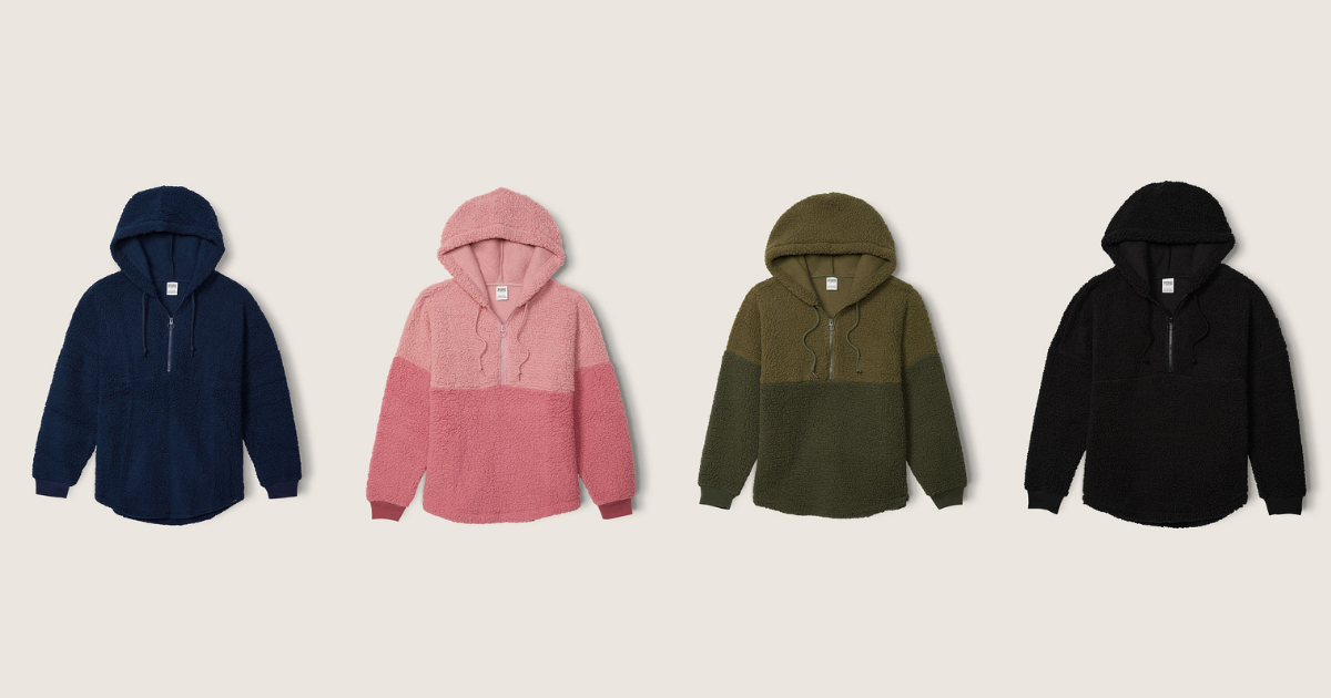 sherpa hoodies pinl