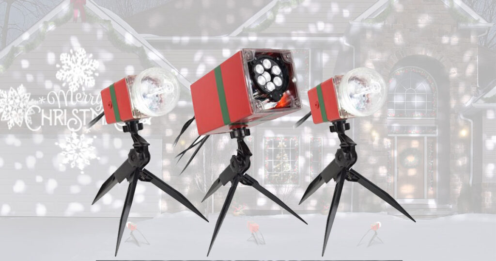 Christmas Lightshow Projection LightSync with Sound Clear