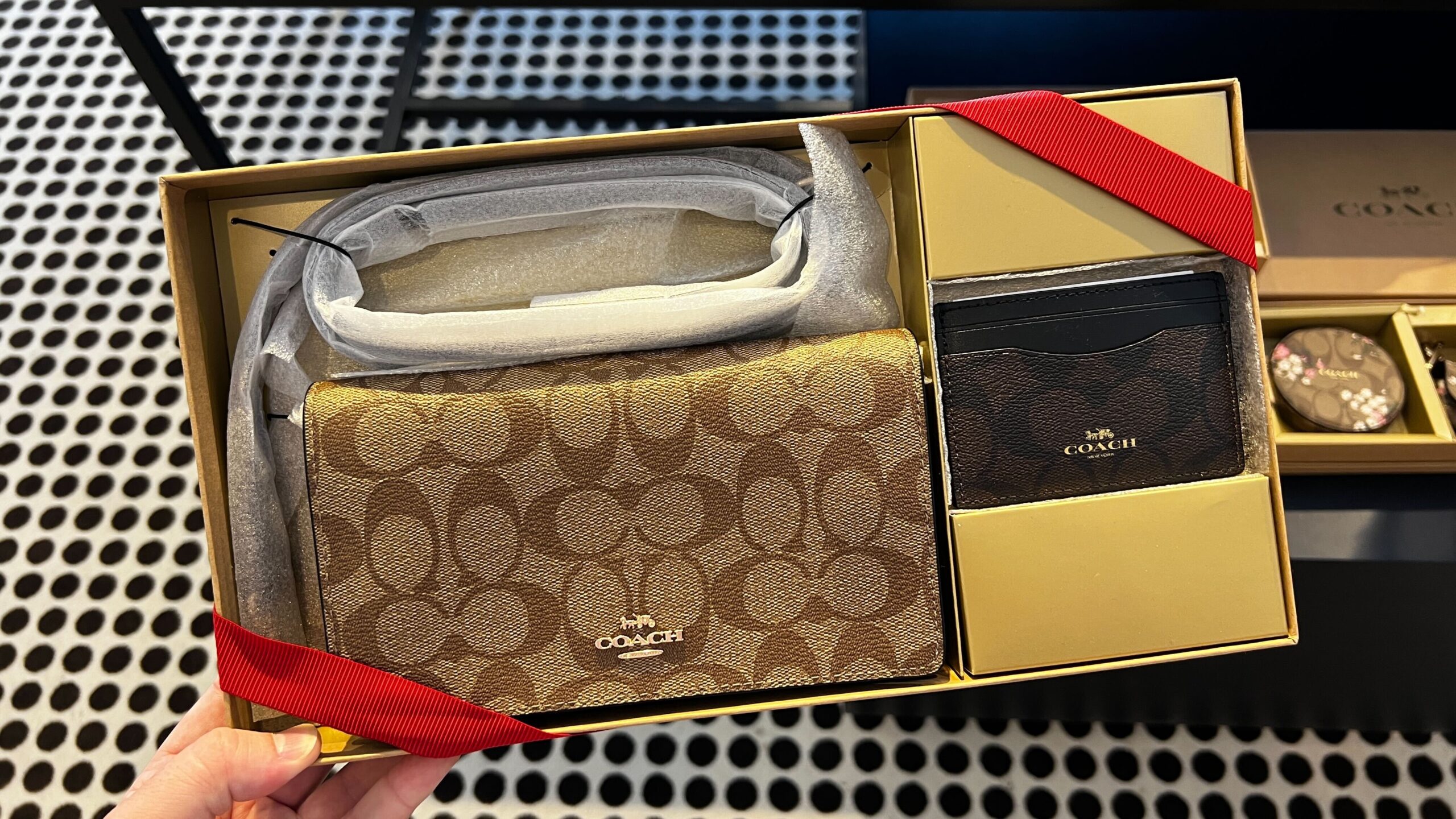 Coach Wallets in a Valentine's box
