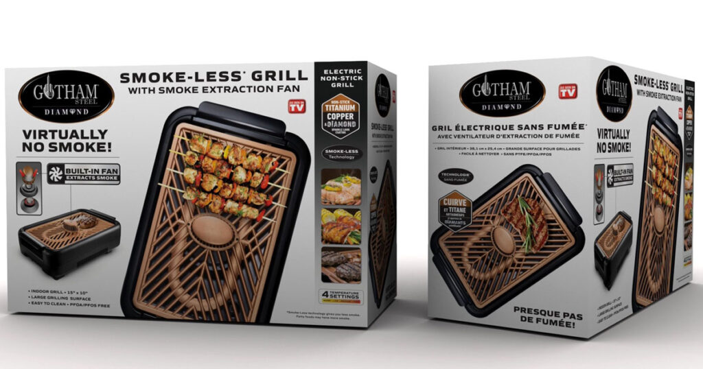 Gotham Steel Smokeless Grill with Fan