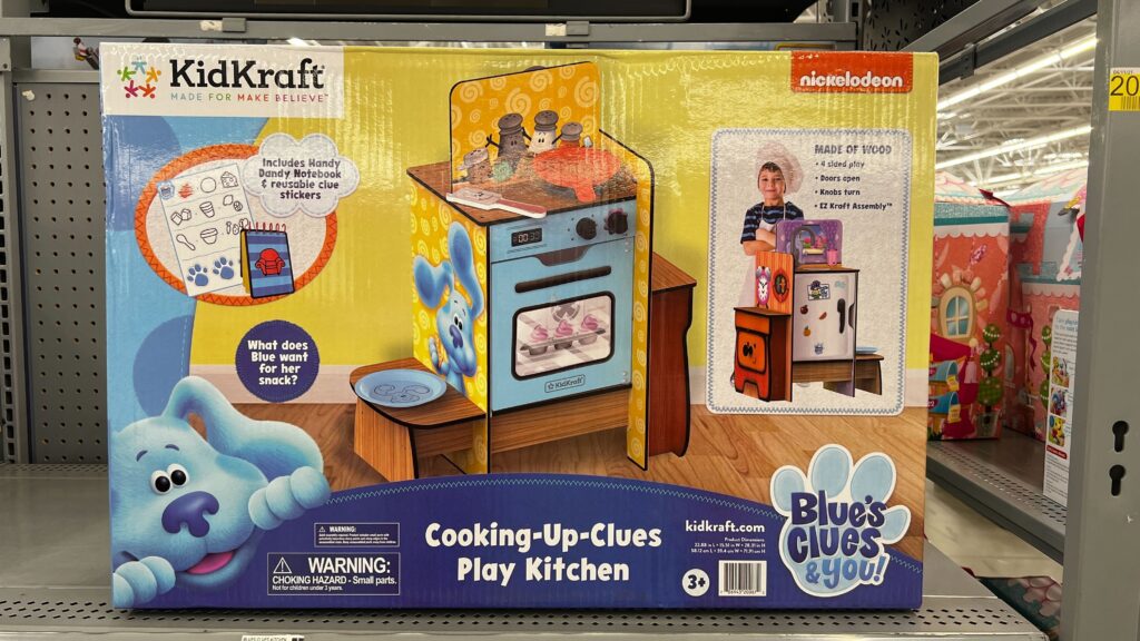 KidKraft Blues Clues You Cooking Up Clues Wooden Play Kitchen with Handy Dandy Notebook x
