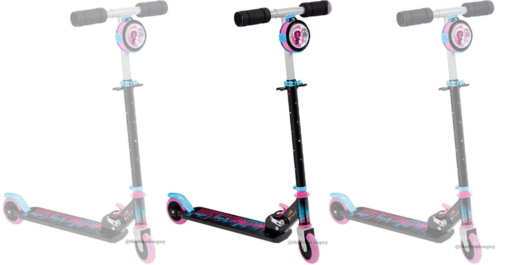 L O L Surprise Remix Soundtrack Kick Scooter with Wireless Music Speaker with Microphone for Kids