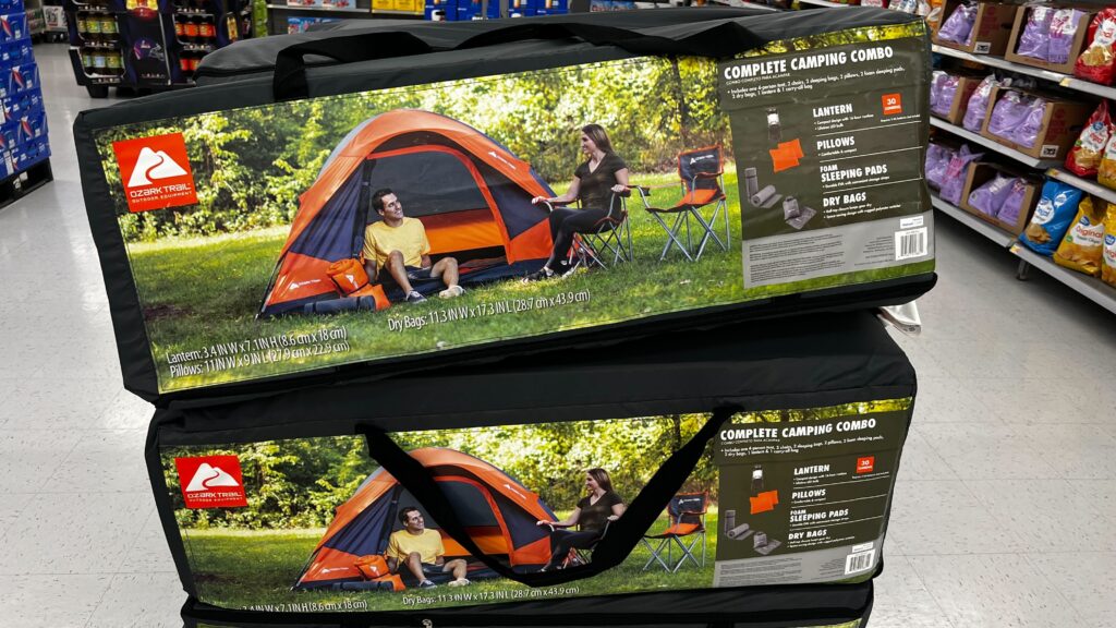 ozark trail piece camping tent combo x