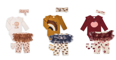 Petit Lem Baby Girl PC Skegging Set