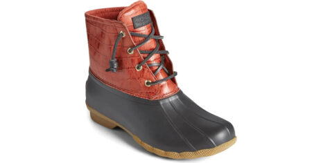 Saltwater Croc Embossed Water Resistant Duck Boot