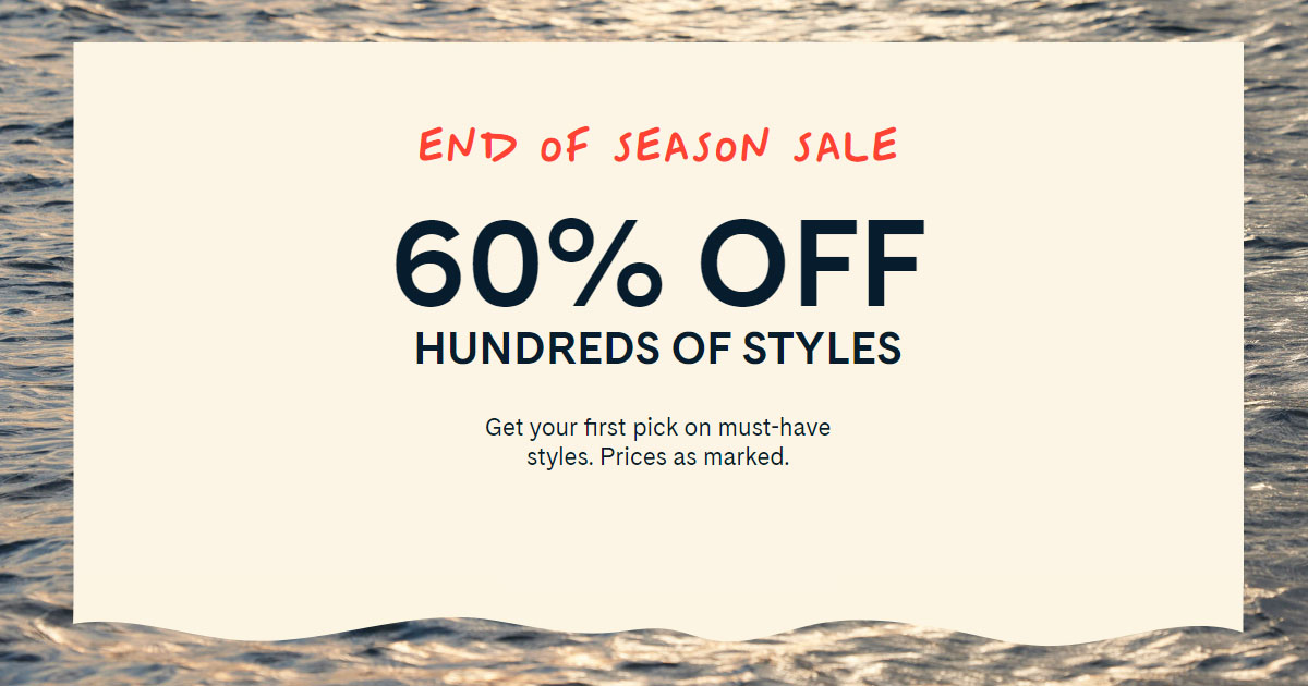 Sperry End of Season Sale