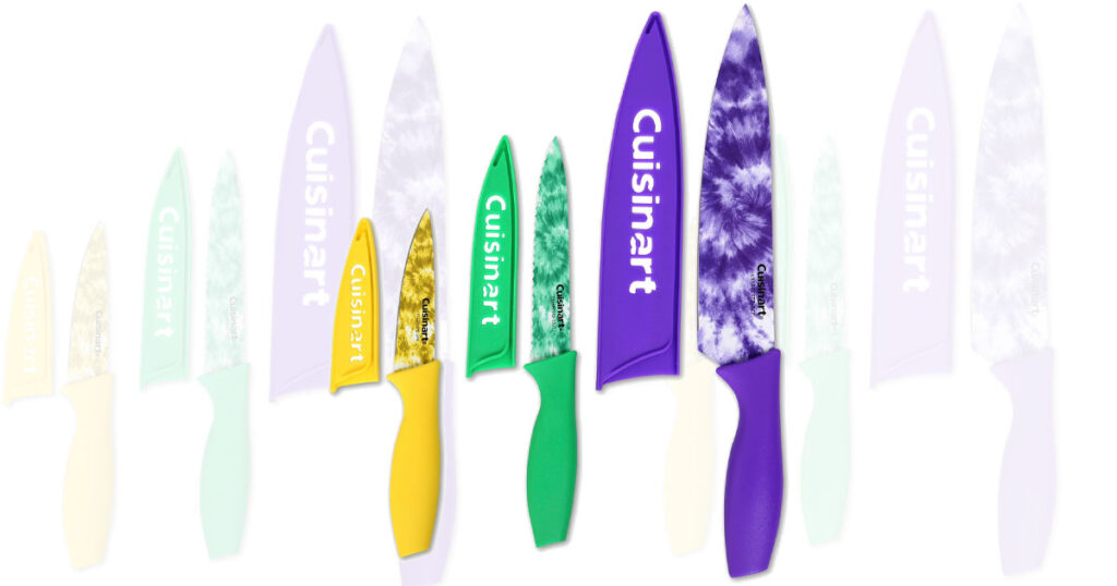 cuisinart CLOSEOUT Tie Dye Print Pc Chef Cutlery Set