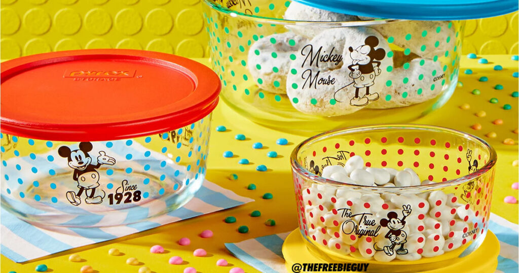 Disney Mickey Mouse Pc Food Storage Container Set