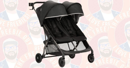 Evenflo Aero Double Stroller Solid Print Black