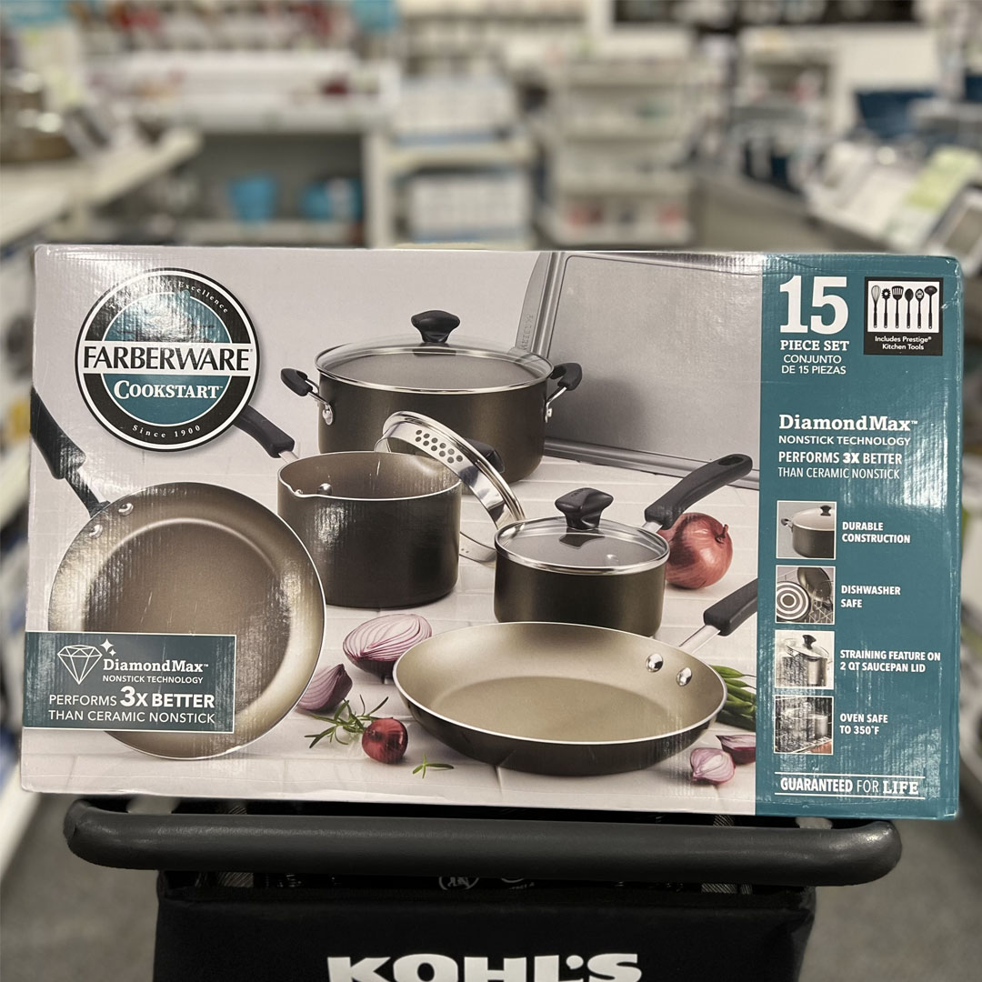 Farberware Cookstart 15pc Cookware Set IG Farberware Cookstart pc Cookware Set IG