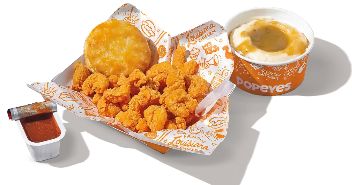 Popcorn Shrimp Meal Small Combo