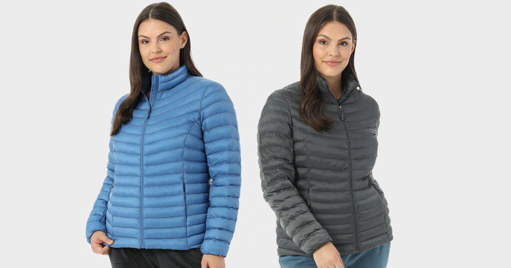 WOMENS LIGHTWEIGHT RECYCLED POLY FILL PACKABLE JACKET