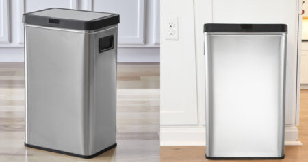 Better Homes Gardens gal Touchless Dual Sensor Kitchen Garbage Can