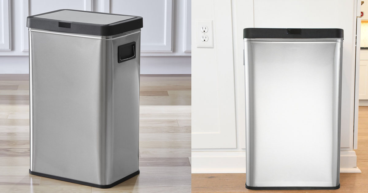 Better Homes Gardens gal Touchless Dual Sensor Kitchen Garbage Can