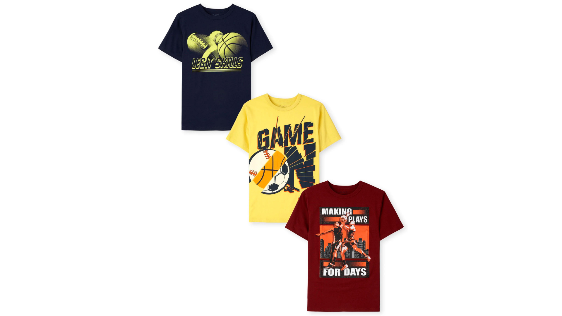 Boys Sports Graphic Tee Pack