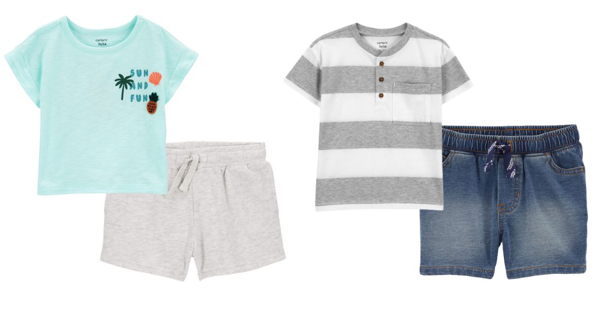 Carter s Clothing Carter's t-shirts and shorts