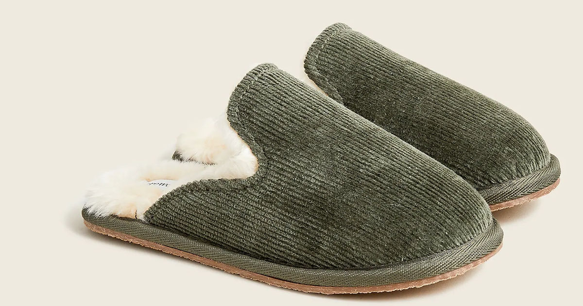 Kids Sherpa Lined Slippers