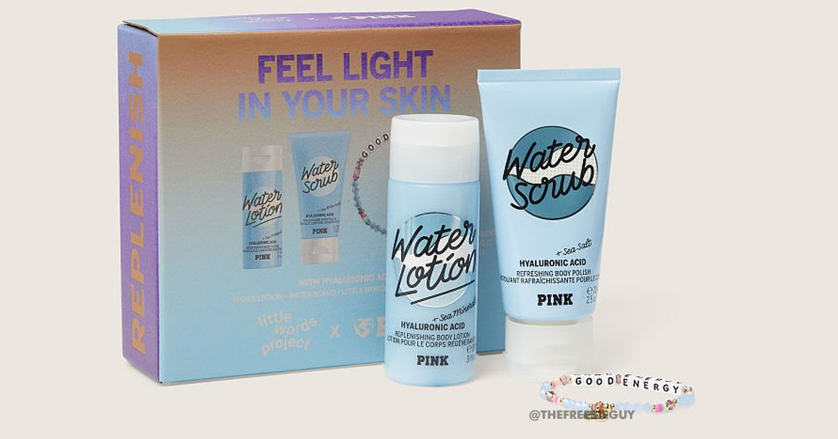 Little Words Project® x PINK Water Body Care Box with Bracelet