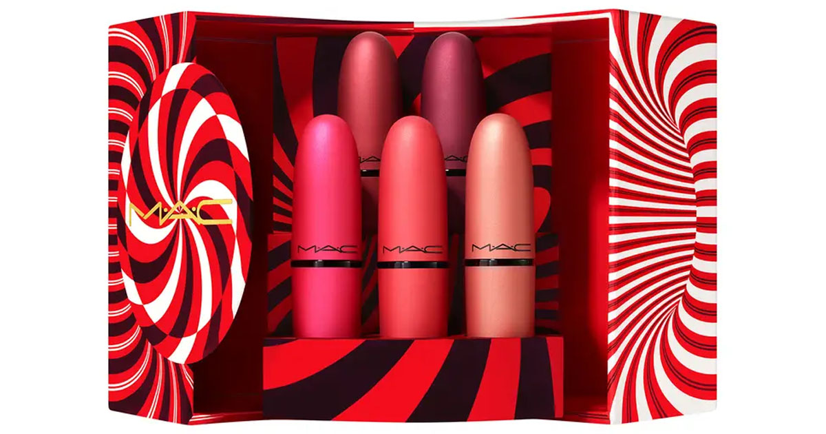 MAC Mistletoe Matte Powder Kiss Lipstick Set