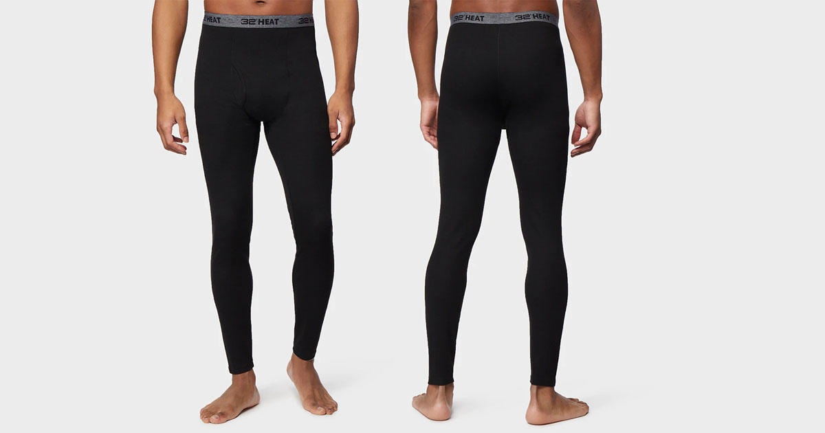 Mens Midweight Waffle Baselayer Leggings
