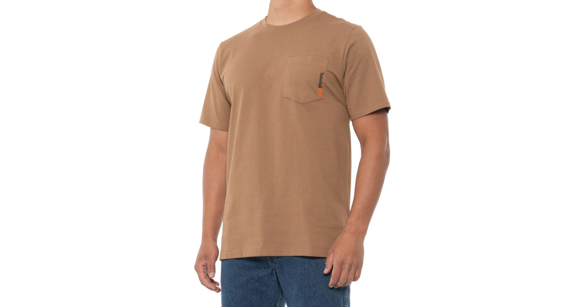 Timberland Pro Pocket T Shirt UPF Short Sleeve