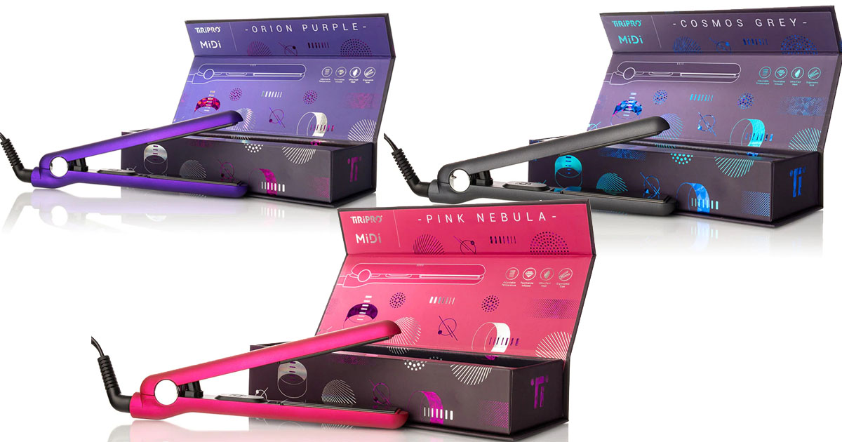 Tiri Pro Orion Purple Midi Hybrid Flat Iron