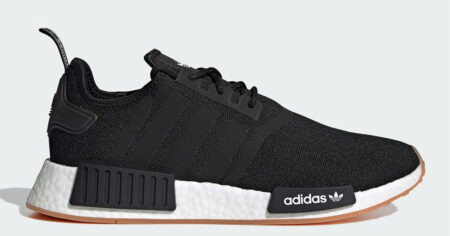 Adidas Core Black Gum NMD R Running Shoe
