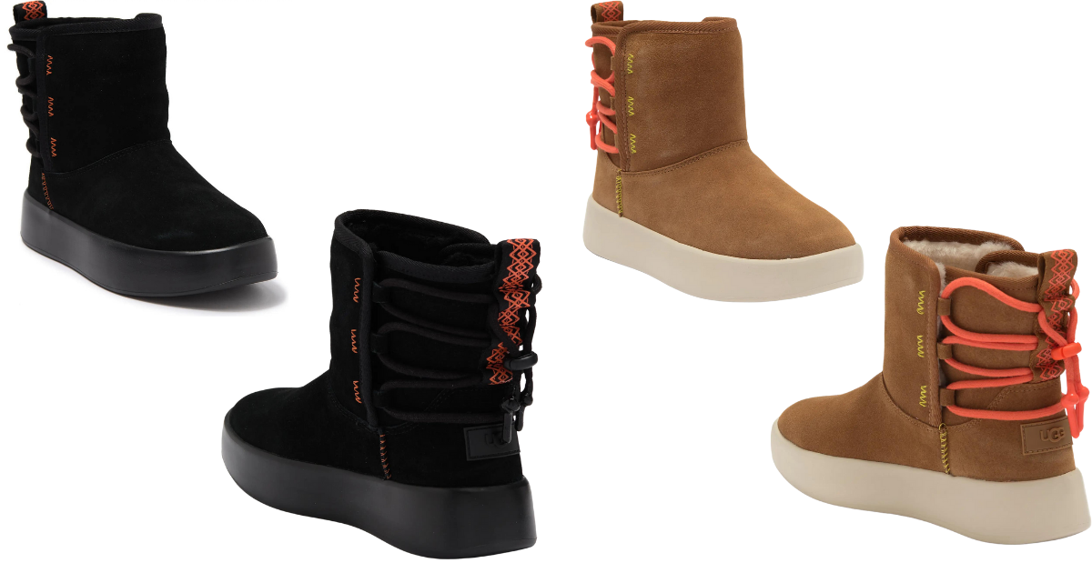 Boom Faux Fur Lined Leather Ankle Boot