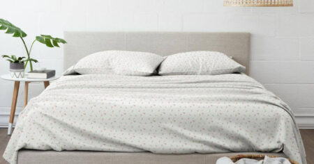 Home Collection Piece Pink Floral Microfiber Full Sheet Set