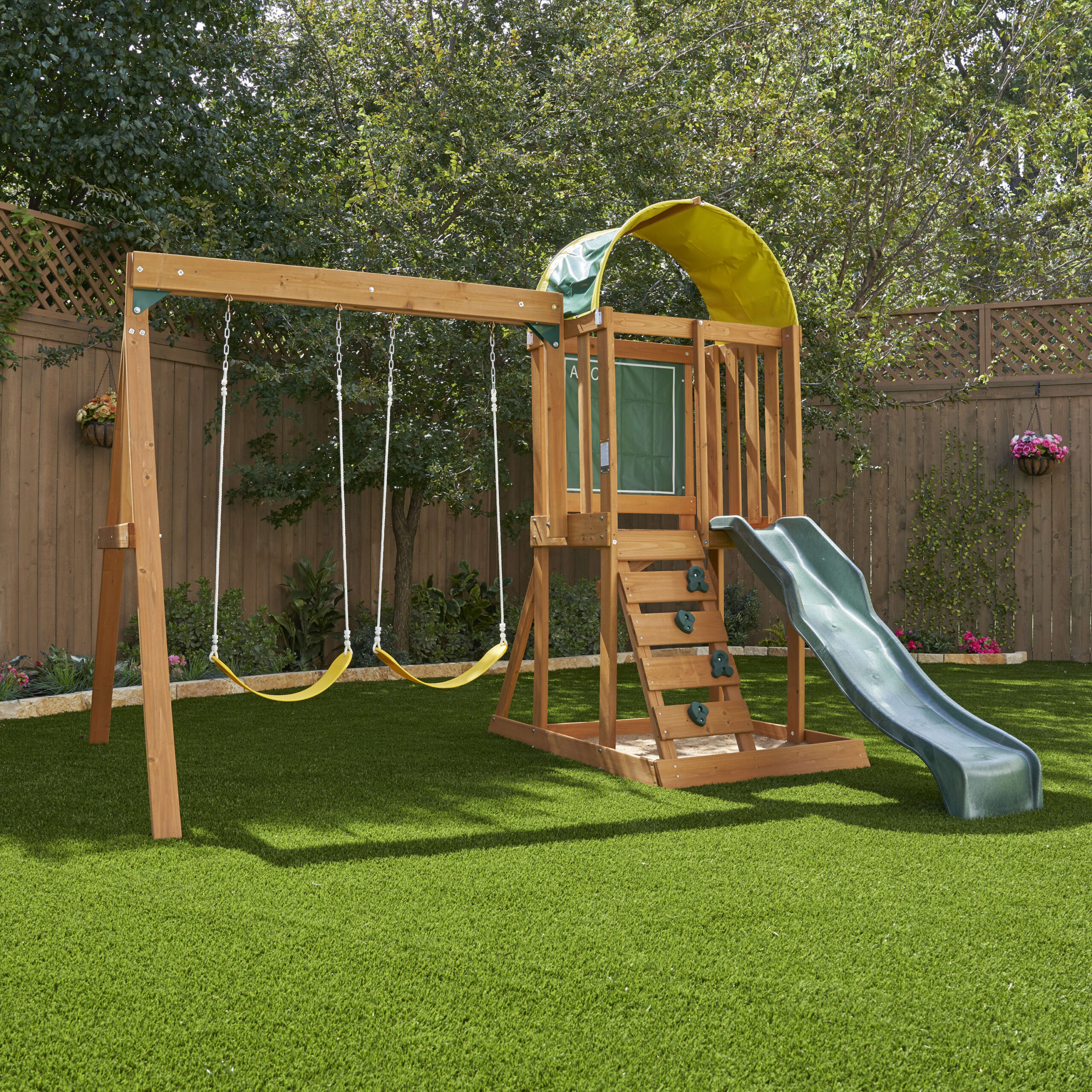 KidKraft Ainsley Fort Wooden Outdoor Playset