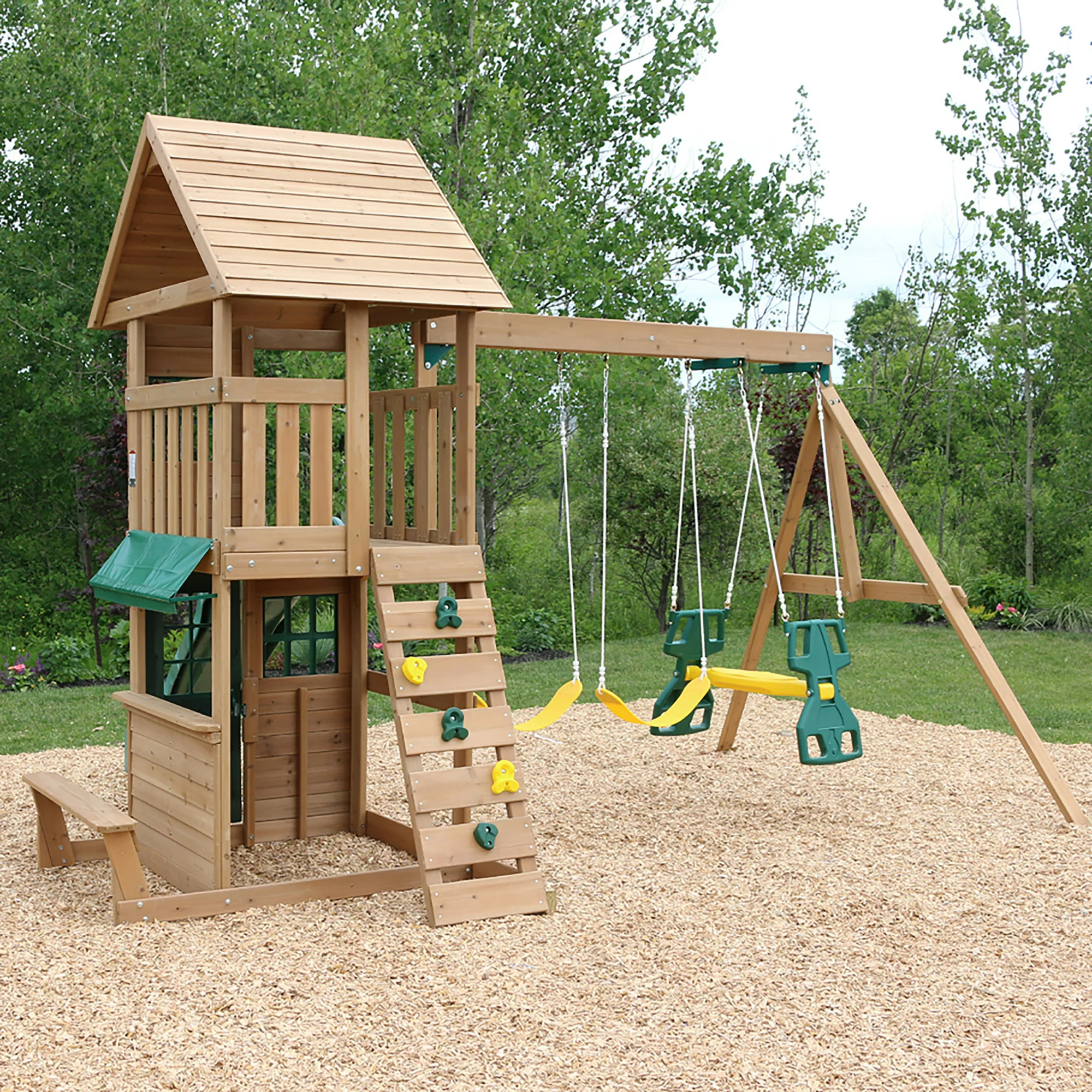 KidKraft Windale Wooden Swing Set : Playset