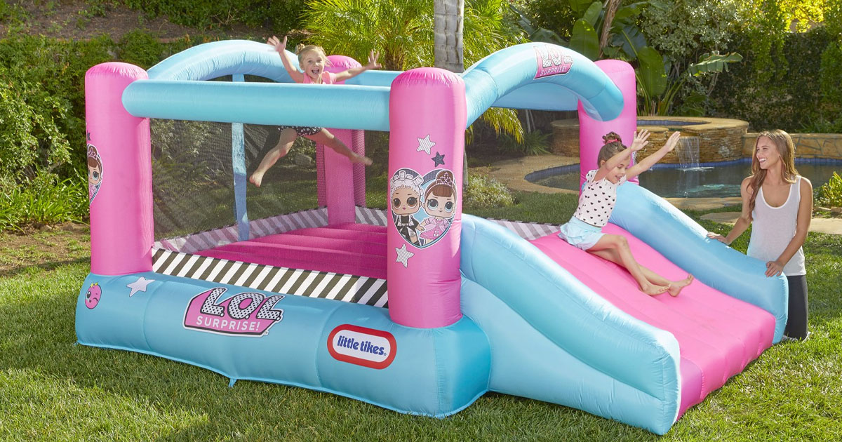 LOL Surprise Jump n Slide Inflatable Bounce House With Blower